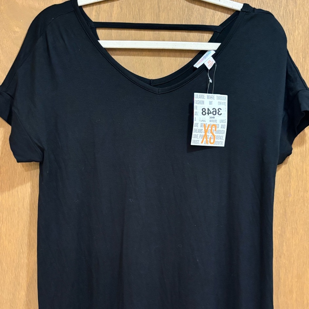 NWT LuLaRoe Classic Black Macy Maxi Dress Boho Rayon Size XS fits Small Medium - Picture 2 of 2